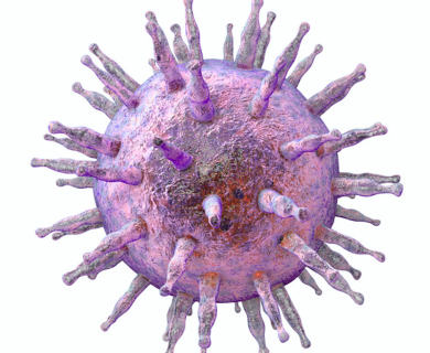 Digital imaging of the Epstein-Barr virus in purple
