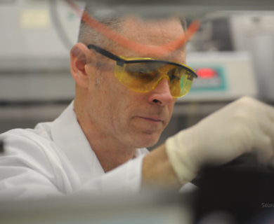 Scientist working in a lab
