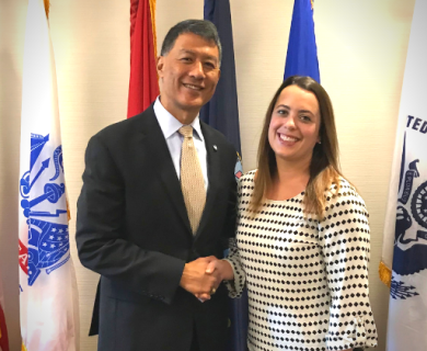 Photo of Dr. Caravalho and Kelsey Voss